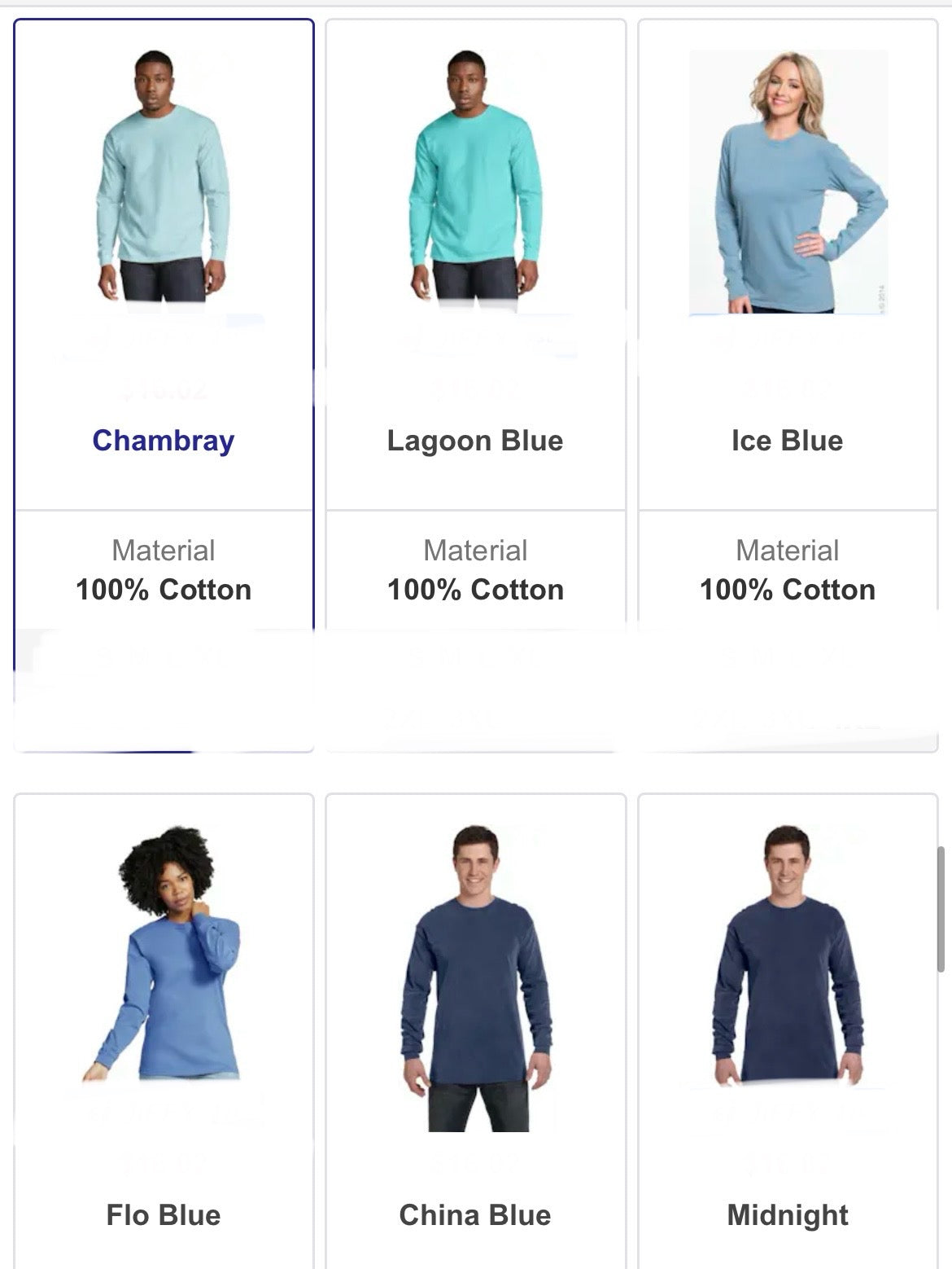 Comfort color long sleeve