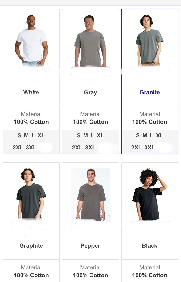 Comfort color short sleeve
