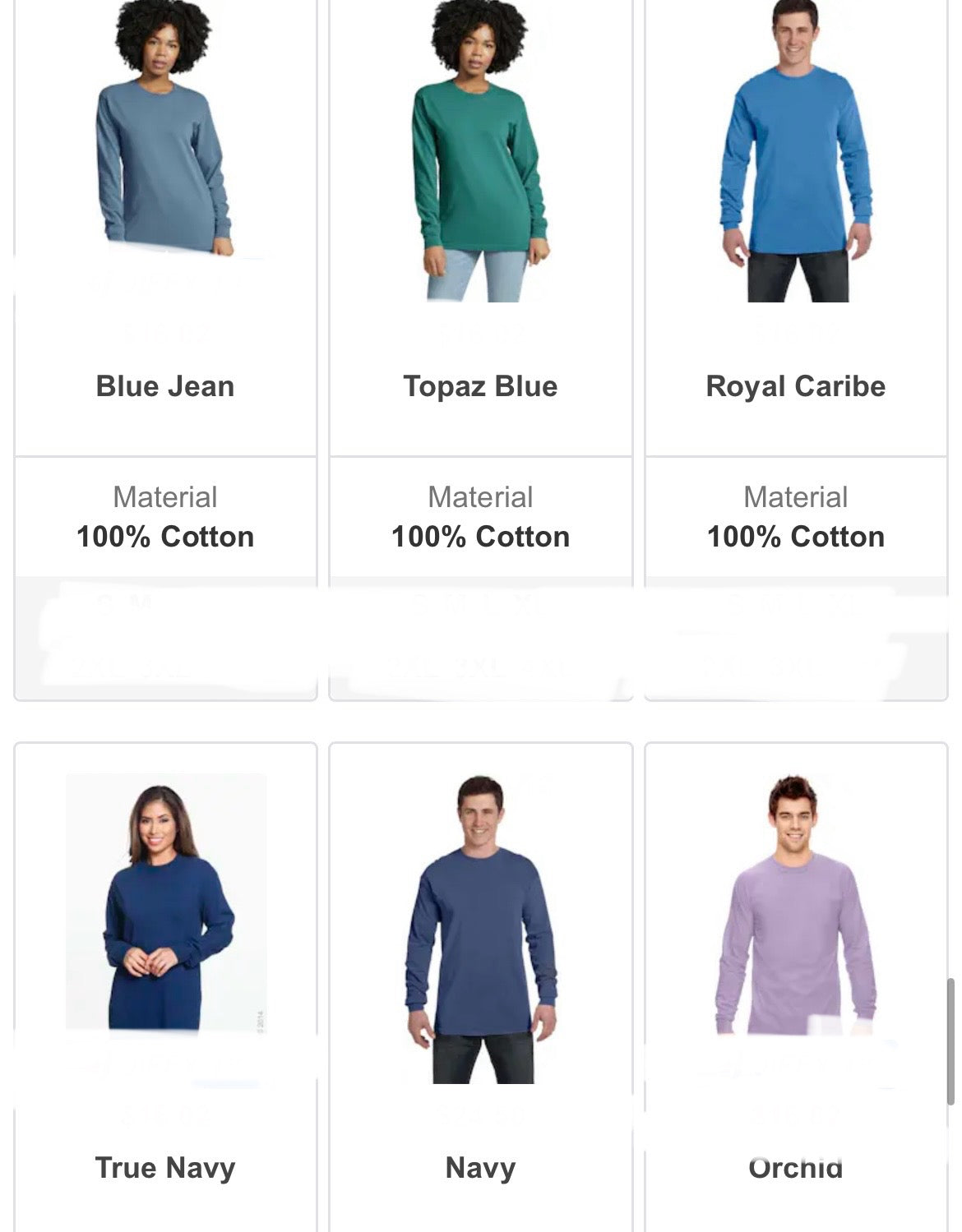 Comfort color long sleeve