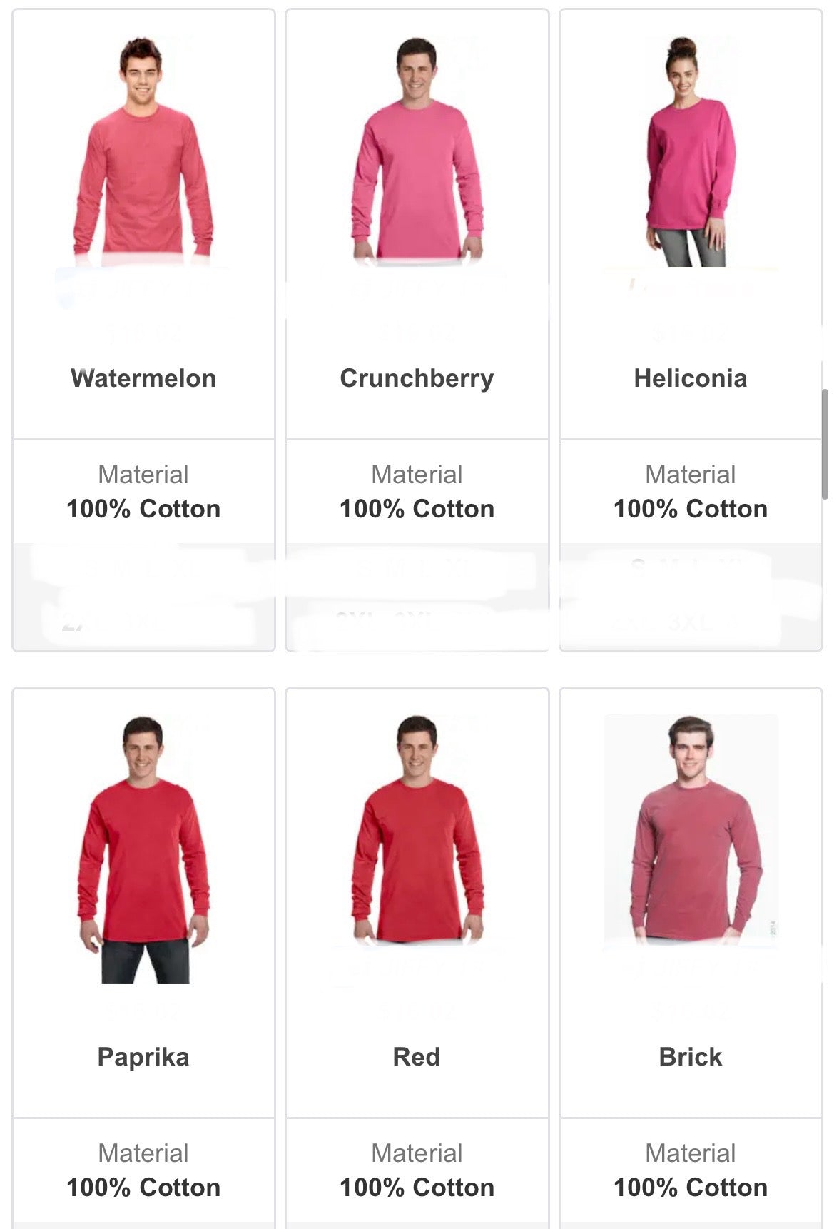 Comfort color long sleeve