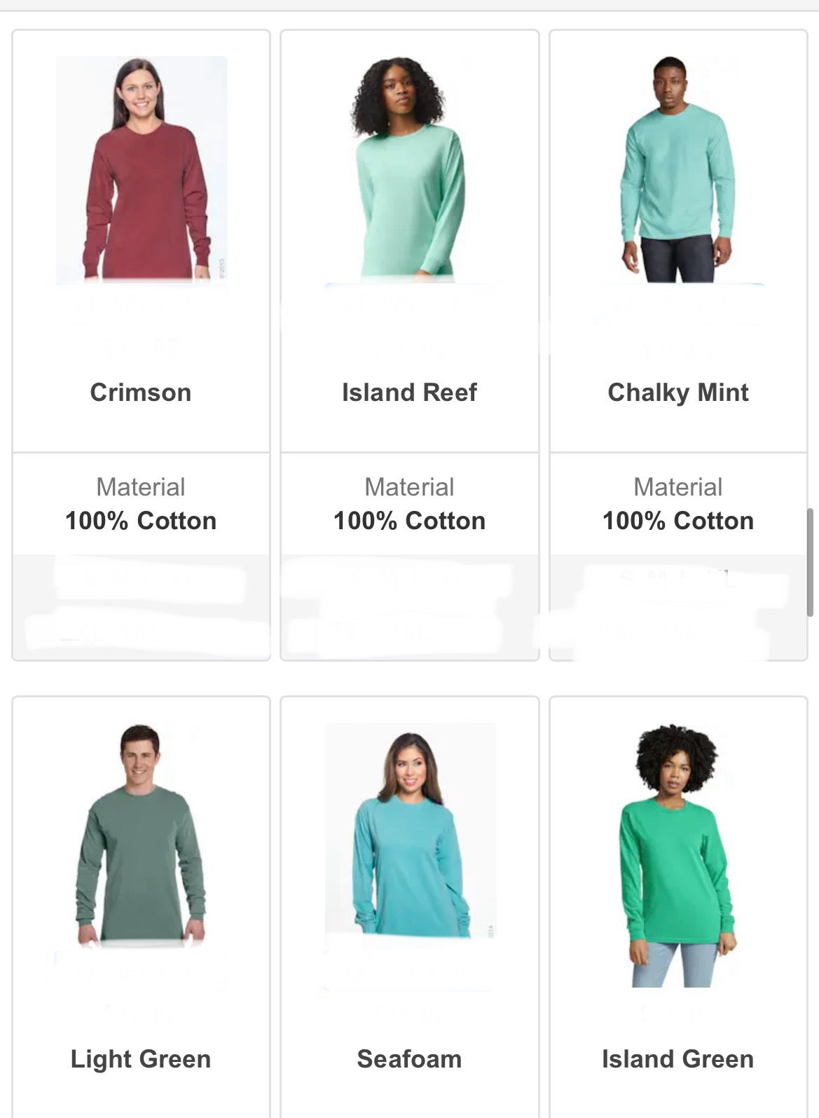 Comfort color long sleeve