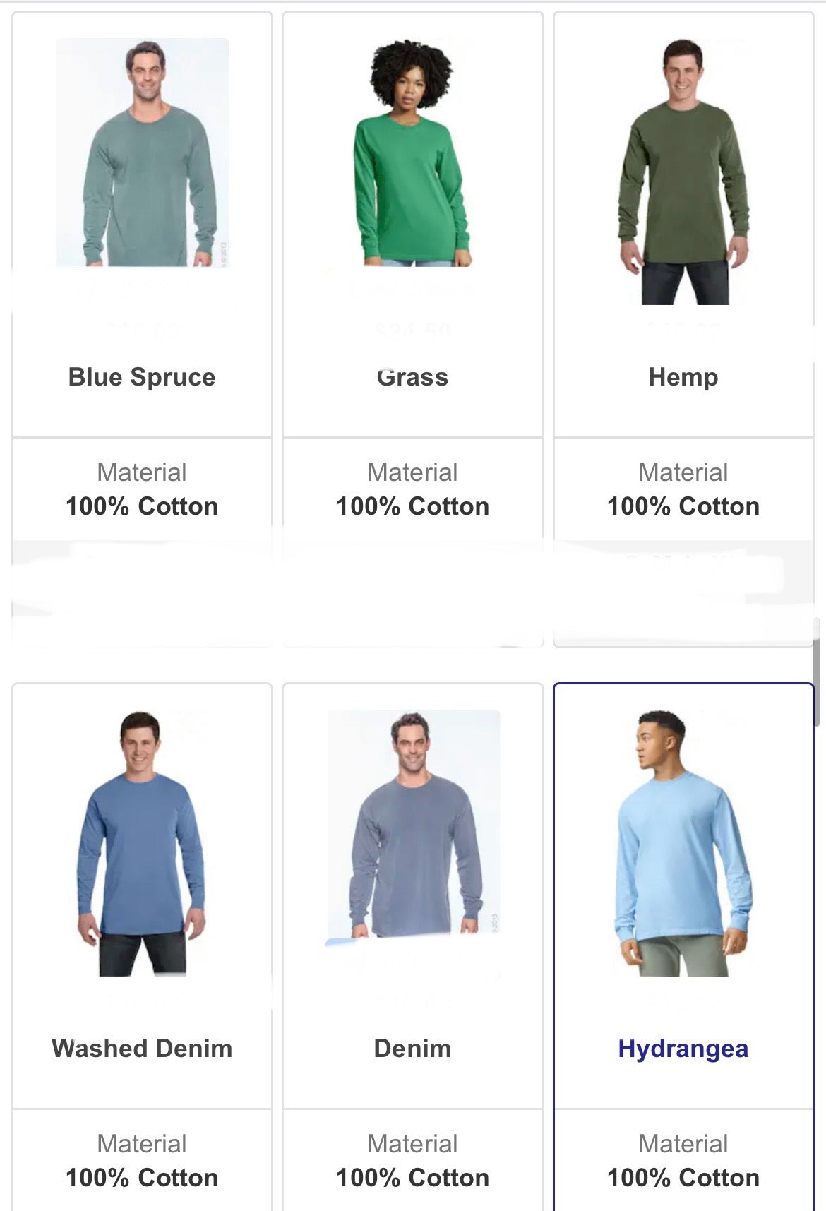 Comfort color long sleeve