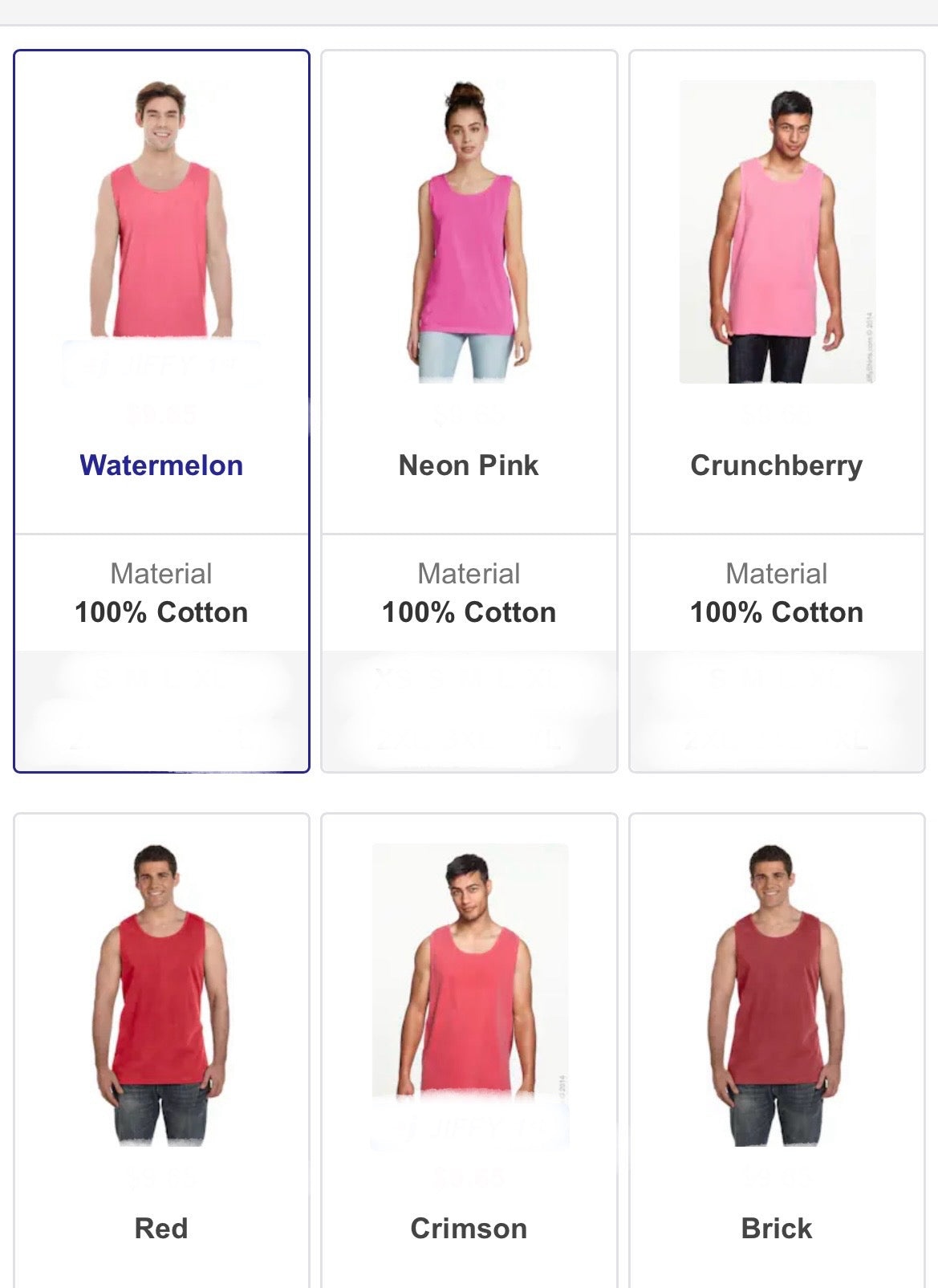 Comfort colors tank top