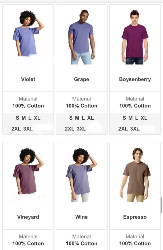 Comfort color short sleeve