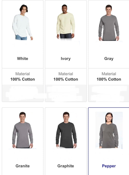 Comfort color long sleeve