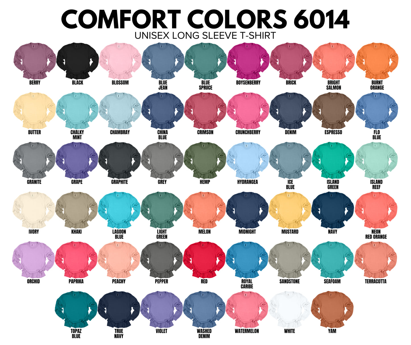 Comfort color long sleeve