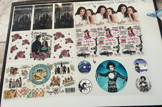 Tv shows/movies wraps