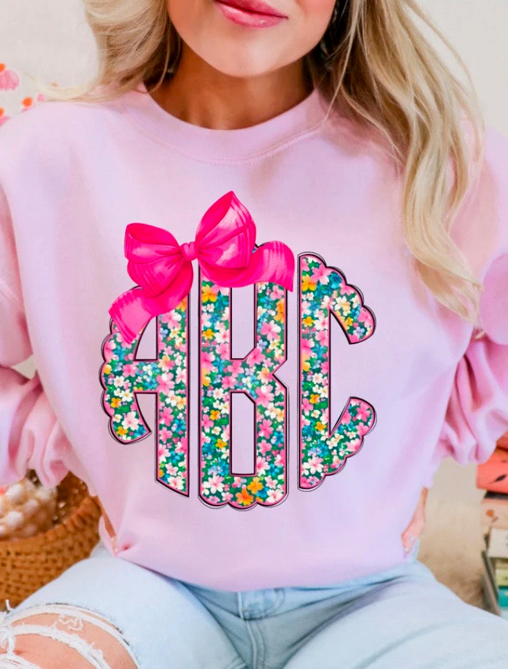 Floral monogram