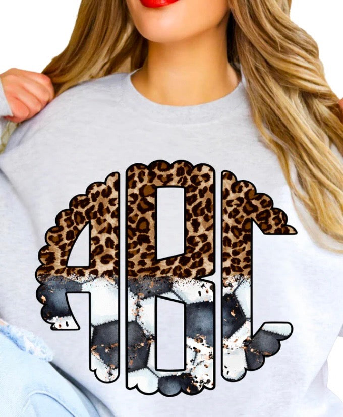 Cheetah soccer monogram