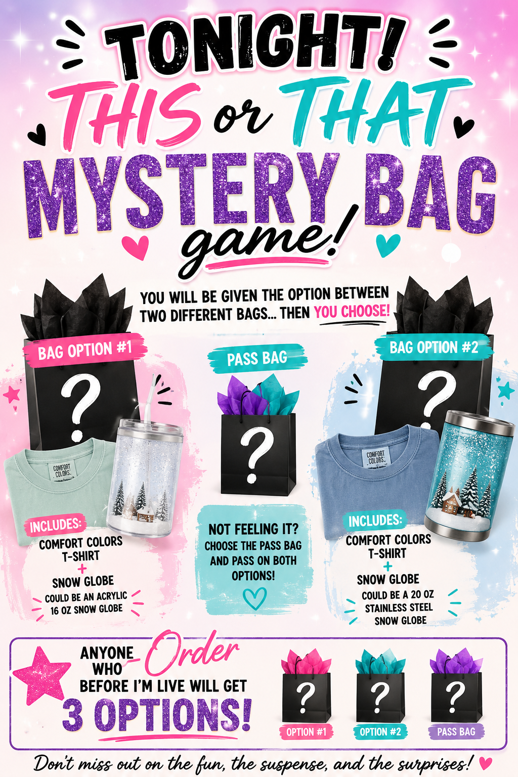 This or That Mystery Bag game🩵🎉