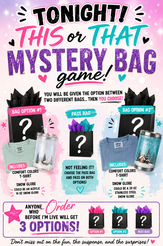 This or That Mystery Bag game🩵🎉