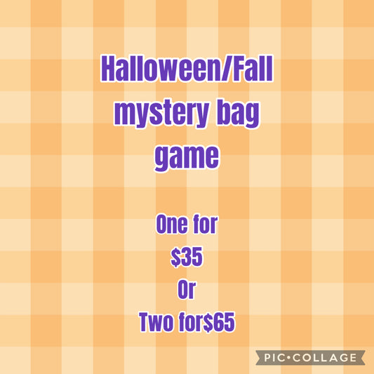 Halloween mystery bag game