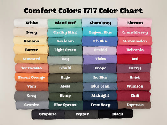 Comfort color short sleeve